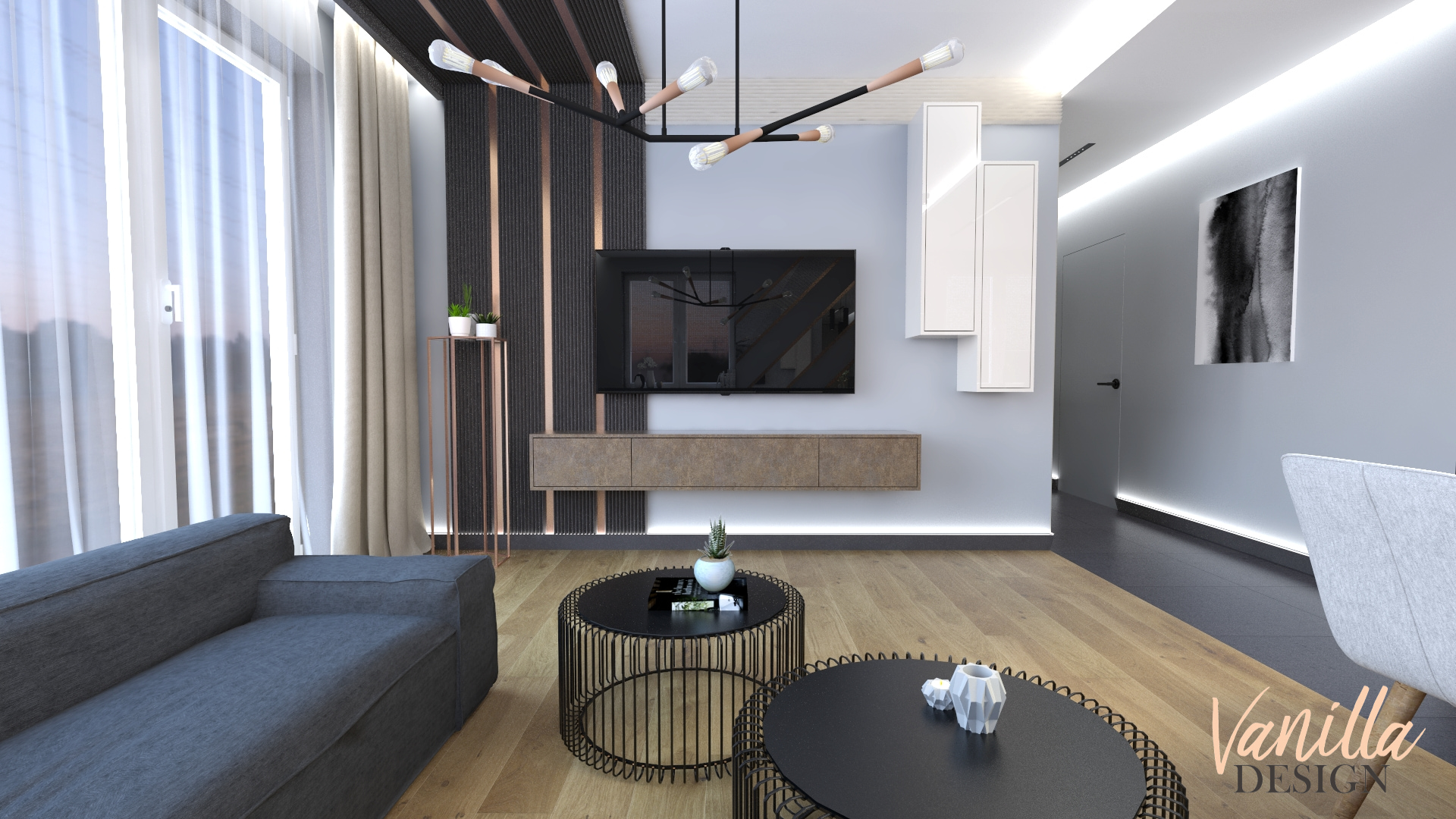 Projekt nowoczesnego mieszkania w Łęcznej — VanillaDesign ...
